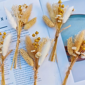 <span class=keywords><strong>Bouquet</strong></span> de <span class=keywords><strong>fleurs</strong></span> <span class=keywords><strong>séchées</strong></span> miniature personnalisé pour boîte cadeau de fête, artisanat DIY, décoration de mariage, fête à domicile - Product Image 5