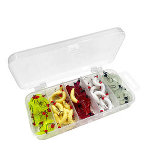 Señuelo de Gusano Artificial Suave de 2 cm con Cabeza Sumergible y Anzuelo para Pesca en Agua Dulce y Salada, para Capturar Lubina, Carpa y Perca - Product Image 1