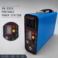 Stasiun Daya Portabel 300W 192Wh Baterai LiFePO4 220V Gelombang Sinus Murni AC Pengisian Daya Surya MPPT USB DC LED