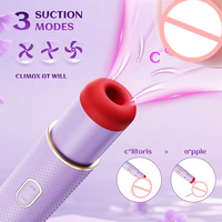 Neuer Multifunktionaler Mini-Lippenstift-Saugvibrator 3 Saugmodi 10 Vibrationsmodi Klitoris-Nippel-Stimulator Sexspielzeug für Frauen