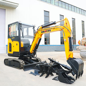 HUAYEE 2500kg Mini escavatore cingolato idraulico 2.5 Ton piccolo escavatore con braccio oscillante piccolo Micro escavatore economico - Product Image 6