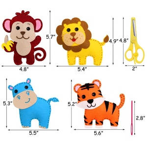 Craft <strong>Felt</strong> <strong>Animals</strong> DIY Sewing Kit DIY Creative Paste Toys <strong>Animals</strong> Craft Kit Forest Creatures DIY Sewing <strong>Felt</strong> Plush <strong>Animals</strong> - Product Image 5