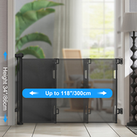 Barrière de sécurité rétractable pour bébé en PVC, barrière de sécurité pour escalier, porte, barrière de sécurité en maille rétractable pour bébé, barrière de sécurité pour bébé à verrouillage par pression