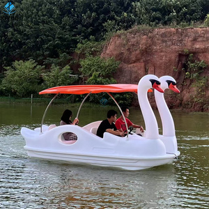 Parco turistico lago acqua barca acqua per adulti attrezzature da gioco 4 persone di plastica fenicottero Goose cigno pedalata per mare lago - Product Image 3