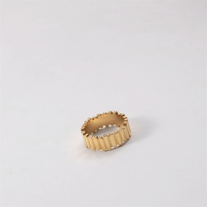 Wholesale 18k Gold Plated Geometric <b>Ring</b> Stainless Steel <b>Chunky</b> <b>Ring</b> - Product Image 3