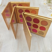 Palette de fards à paupières de luxe à haute pigmentation, marque privée, paillettes, brillants, mats, vegan
