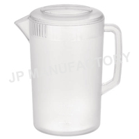 Pichet à eau en PP sans BPA de 2,4 L/3,3 L/5 L, pot à jus, pot à bière, thé au lait, boisson, carafe en plastique avec couvercle, résistant à la chaleur pour usage commercial