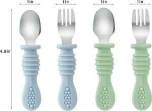 Nouveauté : Ensemble bol et assiette en silicone de qualité alimentaire, écologique, non toxique, à forte adhérence, sans BPA, avec bavoir et cuillère pour bébé - Product Image 6