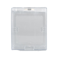 Boîte de protection murale pour interrupteur et prise, à trou unique, transparente, étanche, avec certification CE