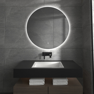 Espejo de Baño Iluminado Moderno de 70 cm con Temperatura de Color Ajustable, Espejo Inteligente LED Resistente a la Humedad para Hotel y Hogar - Product Image 2