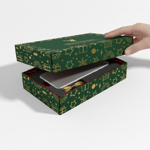 Rigid lid‑base gift <b>box</b>, <b>christmas</b> gift <b>box</b>, electronics gift set <b>box</b>, hard paper gift <b>box</b>, custom rigid packaging <b>box</b>, - Product Image 2