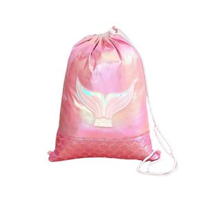 Pochette de rangement chic en PU scintillant avec fermeture à cordon, sac de voyage polyvalent pour loisirs et vêtements, disponible en gros - Product Image 1