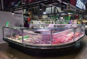 Congélateur d'îlot commercial de grande capacité pour supermarché Réfrigérateur combiné en verre à couvercle coulissant pour aliments congelés - Product Image 4