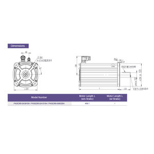 מנוע סרוו רובוטי למכונת בדיקת דחיסה PrimoPal 15 קילוואט 1500 סל\\\"ד עמיד למים בעל מהירות נמוכה מומנט גבוה מנוע סרוו AC ללא מברשות - Product Image 5