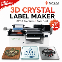 Imprimante UV DTF hybride 2-en-1 à plat 6090 A1 I3200 XP600 pour étiquettes 3D en cristal – Offre Spéciale Super Septembre