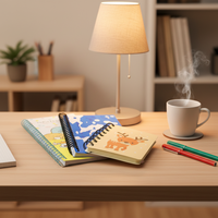 Cahier à spirales avec logo personnalisé, cahier à spirales couleur, service d'impression de cahiers personnalisés pour les étudiants