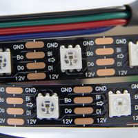 Bande lumineuse LED fluo flexible WS2811 SPI personnalisée, 60 ic Pixel rvb DC12V Programmable, éclairage d'armoire de cuisine