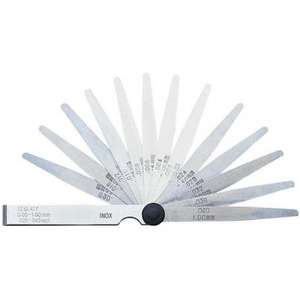 FERVI - FG01/AI Stainless steel <b>feeler</b> <b>gauge</b> - EAN 8012667361846 <b>FEELERS</b> AND PITCH <b>GAUGES</b> - Product Image 1