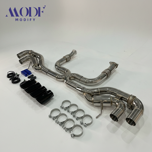 Chevrolet Corvette C8 Stingray için Yüksek Performanslı Paslanmaz Çelik Egzoz Sistemi, Uçları ile Cat-Back Egzoz Yükseltme Kiti - Product Image 3