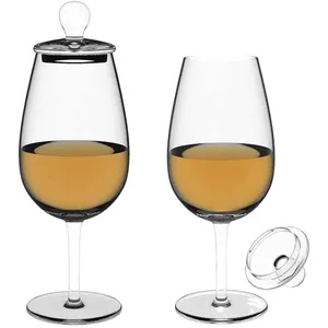 Kadeh viski tadı cam içme fincan sıvı gözlük brendi kristal viski tatma cam kapaklı