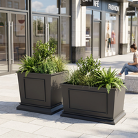 Jardinière décorative d'intérieur en acier inoxydable, vase de sol, grandes jardinières d'extérieur pour plantes