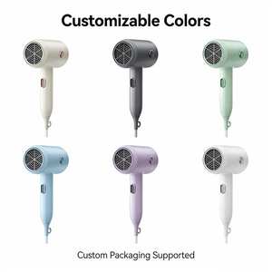 Sèche-cheveux électrique ionique portable pliable personnalisé en gros, petit format, en plastique, <span class=keywords><strong>à</strong></span> température constante, pour hôtel et usage domestique - Product Image 1