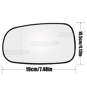 Cristal de espejo retrovisor lateral convexo con calefacción para Saab 9-5 9-3 YS3F YS3E 2002 - 2012 - Product Image 6