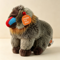 Peluche Mandrinou réaliste, animal sauvage en peluche super douce, 31-50cm, cadeau d'anniversaire, fabrication OEM personnalisée, vente en gros