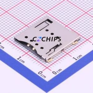 HYC130-SIM07-150 SIM Card Connector SMD Connector Self-Return Type Micro SIM Card Card Holder With Card Detection - Product Image 1