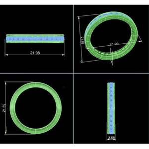 KEEVA JEWELS 1.00Ct, banda de boda de diamante cultivado en laboratorio para mujer, oro amarillo de 14 quilates, tamaño 10,5, conjunto de canales - Product Image 4