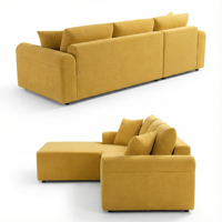 Ästhetische Neue Vorgefertigte Komprimierte Sofasessel mit Modularer Konfiguration Indoor-Chaiselongue Kompakte Couchgarnituren