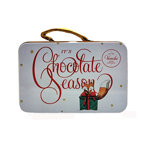 Small Metal Tin Suitcase small case decorative box rectangular Metal Tin Box
