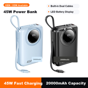 พาวเวอร์แบงค์พกพา 45W <span class=keywords><strong>20000mAh</strong></span> พร้อมสายชาร์จคู่ในตัว - Product Image 5