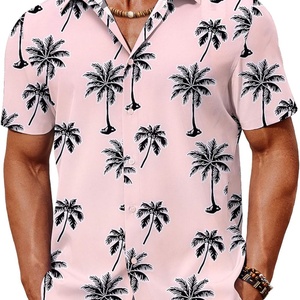 Camisa Hawaiana de Manga Corta para Hombre, Estampado Floral Tropical, con Botones, Personalizable, Estilo Casual de Playa, para Verano - Product Image 6