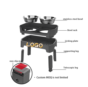 4-em-1 Elevado Slow Alimentador <span class=keywords><strong>Dog</strong></span> <span class=keywords><strong>Bowls</strong></span> 4 Altura Ajustável <span class=keywords><strong>Mess</strong></span> <span class=keywords><strong>Proof</strong></span> Levantada Tigela Dupla Impressão Personalizada Pet <span class=keywords><strong>Bowls</strong></span> & Alimentadores 2025 - Product Image 1