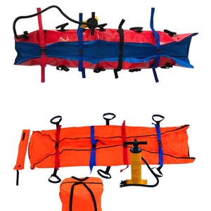 สนามรบ แผนหน้าปฐมพยาบาลพกพาสะดวก แบบพกพาฉุกเฉินเต็มร่างกาย PVC ความปลอดภัยที่นอนสูญญากาศนุ่มเปล