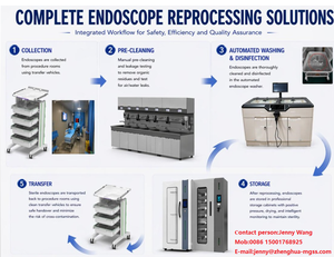 Stérilisateur de lavage automatique Zenva pour endoscopes, machine de désinfection de classe II pour stérilisation chimique en milieu hospitalier et clinique, garantie 1 an - Product Image 1