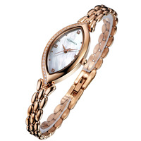 Luxe en cuir mignon charme femmes dames décontracté cristal mode Bracelet poignet relogio feminino femme