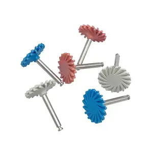 High Quality Dental 6PCS Composite Polishing Wheel Kits Rubber Diamond Polishers For Polishing Use