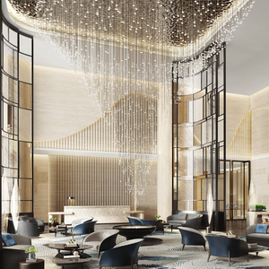 Ensemble de mobilier d'hôtel de luxe sur mesure, raffiné et complet, avec accents en verre, pour les lieux hôteliers haut de gamme - Product Image 4