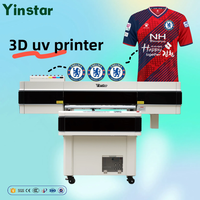 Nouvelle arrivée : machine d'impression de badges à grande vitesse à 4 têtes, machine à plat UV, imprimante UV 3D pour logo sur jersey en TPU