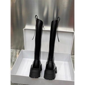 Bottes hautes asymétriques noires polyvalentes pour femme 2026 – Bestseller automne-hiver, tendance, semelle épaisse, effet amincissant - Product Image 3