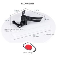 Support de menton pour casque de moto YEAH pour caméras d'action, kit adhésif pour casque pour GoPro, Insta360, accessoires pour caméras d'action DJI