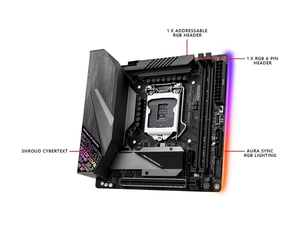 Carte mère Z390-I Gaming LGA1151 Mini ITX Z390 DDR4 WiFi double M.2 compatible avec les processeurs Intel de 8e et 9e génération - Product Image 4