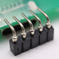 2.0mm hauteur de pas 2.8mm connecteur d'en-tête femelle usiné 02P-40P carte à broches rondes à embarquer en-tête à angle droit à une rangée