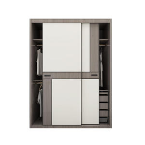 Porte Scorrevoli in Legno su Misura Moderne; Armadio Contenitore; Cabina Armadio per Soggiorno/Camera da Letto; Ultimo Modello di <span class=keywords><strong>Appendiabiti</strong></span>; Design Armadietto Compatto - Product Image 2