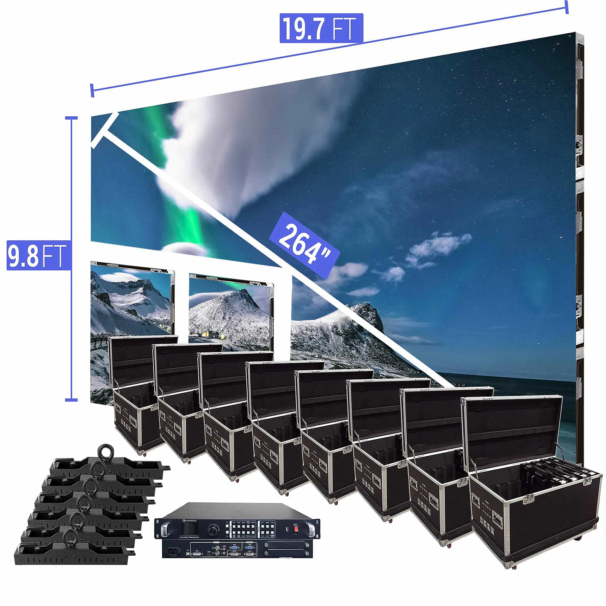 Dijital Poster ekran kiralama parça araba açık Panel Led raf ekran