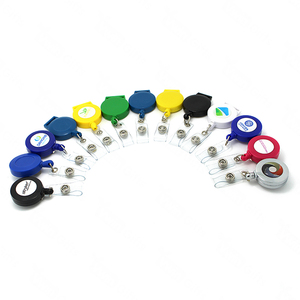 Printing Badge Reel Smooth Retraction Acrylic Flatback for Badge Reels Promotional Gift Retractable Badge Reel