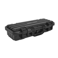 Boîtier en plastique étanche boîte à outils en plastique noir emballage boîte électrique en plastique avec poignée