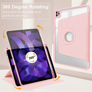 เคสหมุนได้สำหรับ iPad Air 11 นิ้ว M4/M3/M2 (2026/2025/2024) และ iPad Air รุ่นที่ 5/4 (2022/<span class=keywords><strong>2020</strong></span>) เคส iPad ขนาด 10.9 นิ้ว พร้อมช่องใส่ดินสอ - Product Image 2